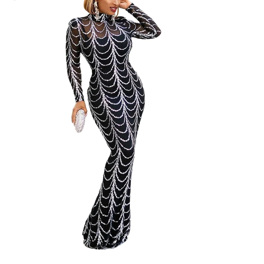 Arrival Summer African Women Long Sleeve Oneck Dress Dresses for 240226