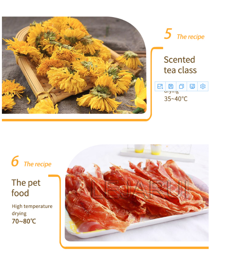 Dried Fruit Vegetables Herb Meat Machine Household Mini Food Dehydrator Pet Meat Dehydrated Snacks Electric Air Dryer