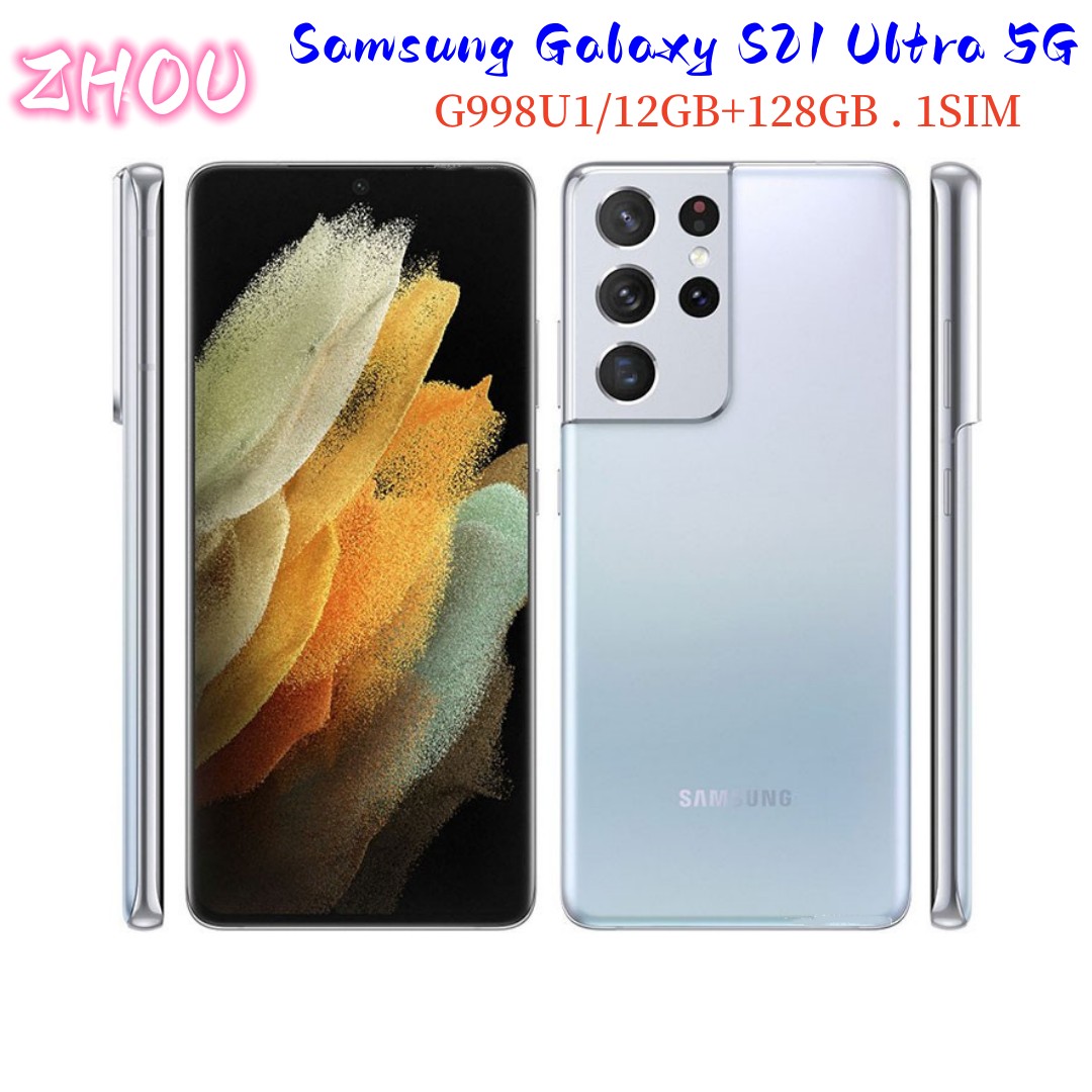 Refurbished Samsung Galaxy S21 Ultra 5G G998U1 Original Unlocked Mobile Phone 6.8" Octa Core 108MP&40MP Snapdragon 888 Cell phone S21Ultra