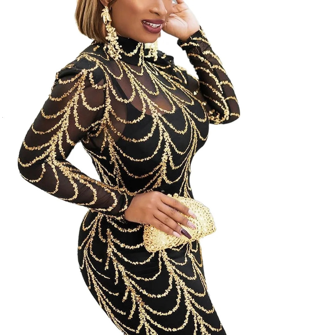 Arrival Summer African Women Long Sleeve Oneck Dress Dresses for 240226