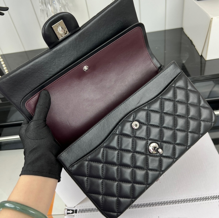 10A Mirror Quality high-quality 1:1 Shoulder Bags Flap Bag 25cm genuine leather shoulder bag woman crossbody bag With box