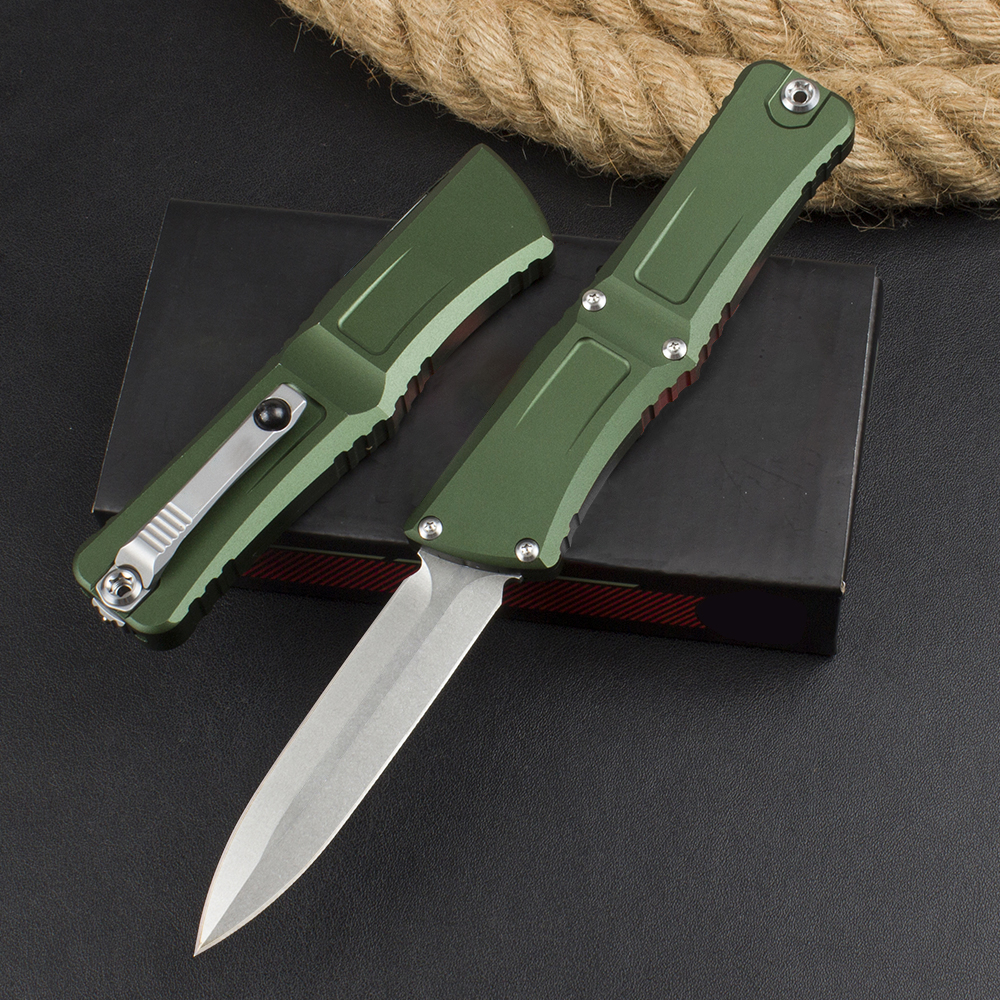 H3401 High End Tactical Knife D2 Stone Wash Blade CNC Aviation Aluminum Handle Outdoor Camping Hiking EDC Pocket Knives with Nylon Bag