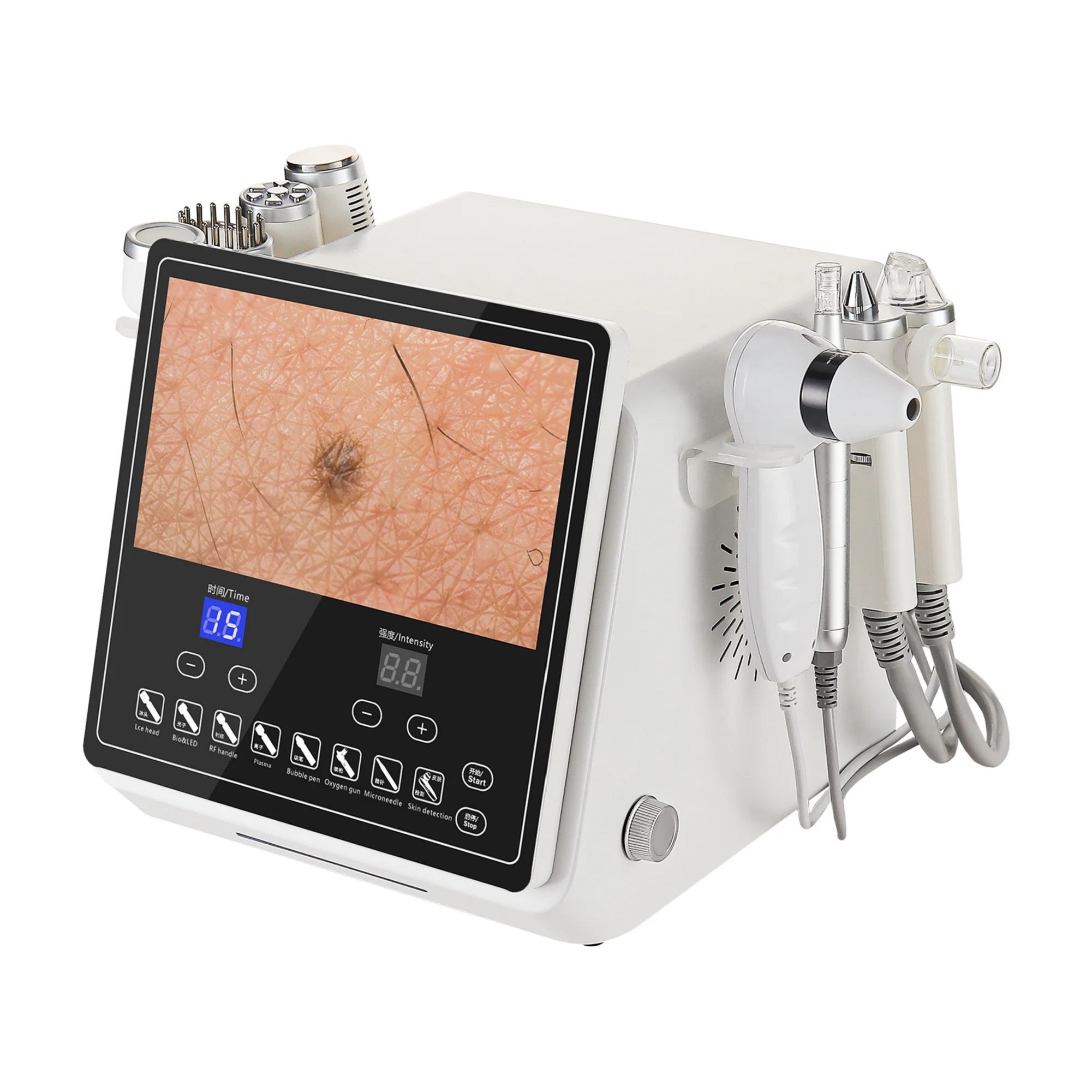 Multi-Function Skin Analyzer 8in1skin analysis New Technology microneedle plasma beauty System Instrument