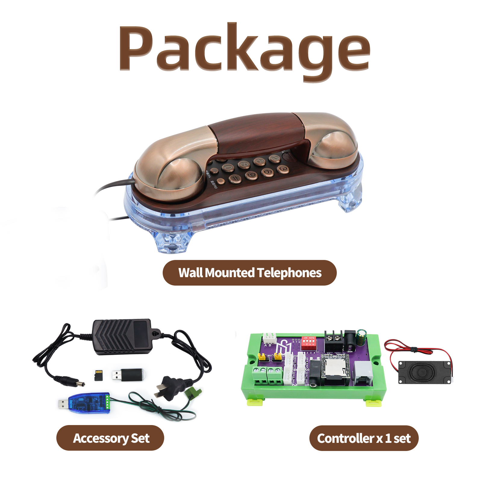 Mysterious Studio Escape Room Game Mechanism Props Electronic Puzzle Phone Props Wall Mounted Telephone