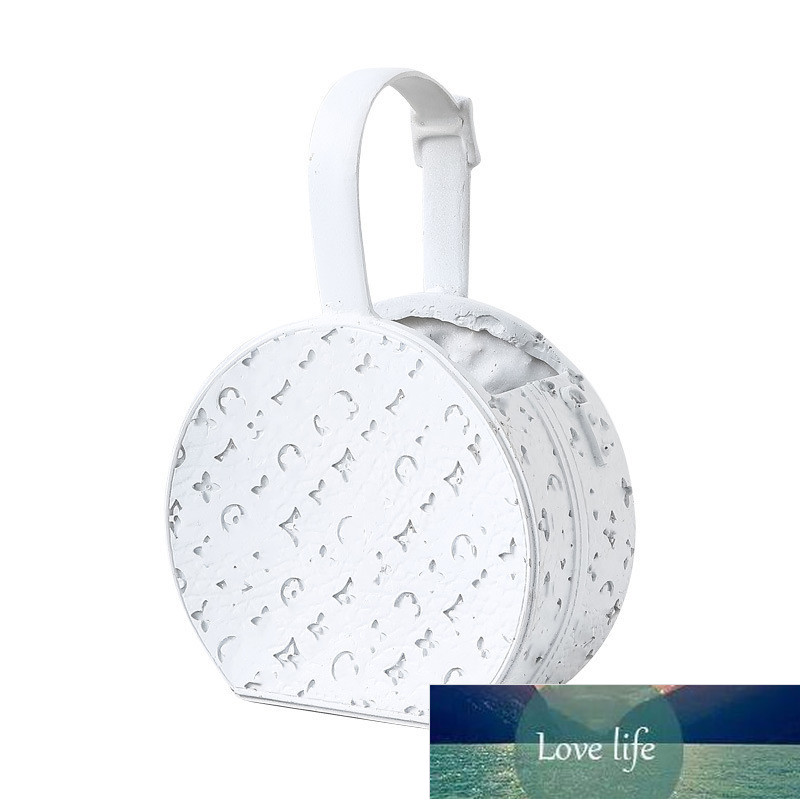 Fashion Nordic Style Bag Shape Resin Light Luxury Mid-Ancient Vase Living Room Entrance Flower Arrangement Personalized Decorations Flower Ware