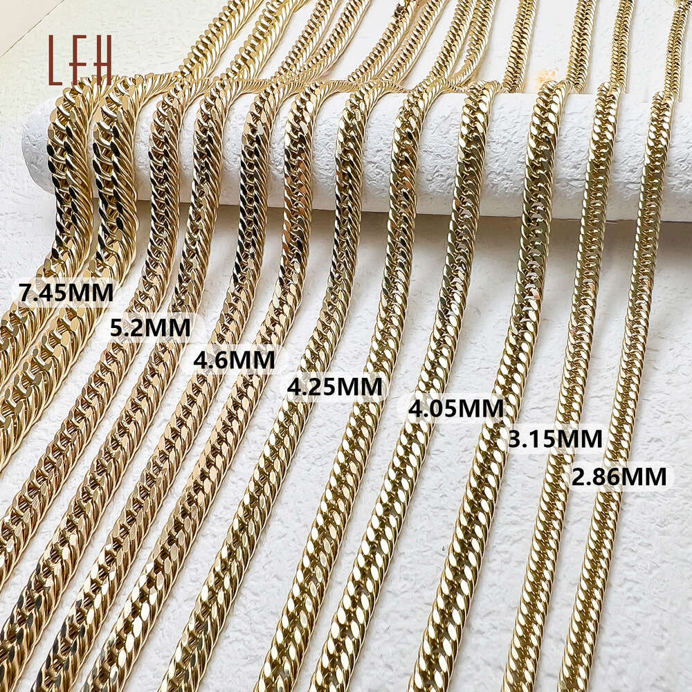 AU 750 Solid Necklaces Cuban Link Chain With Certificate Japan Gold Jewelry 18k Real Wholesale