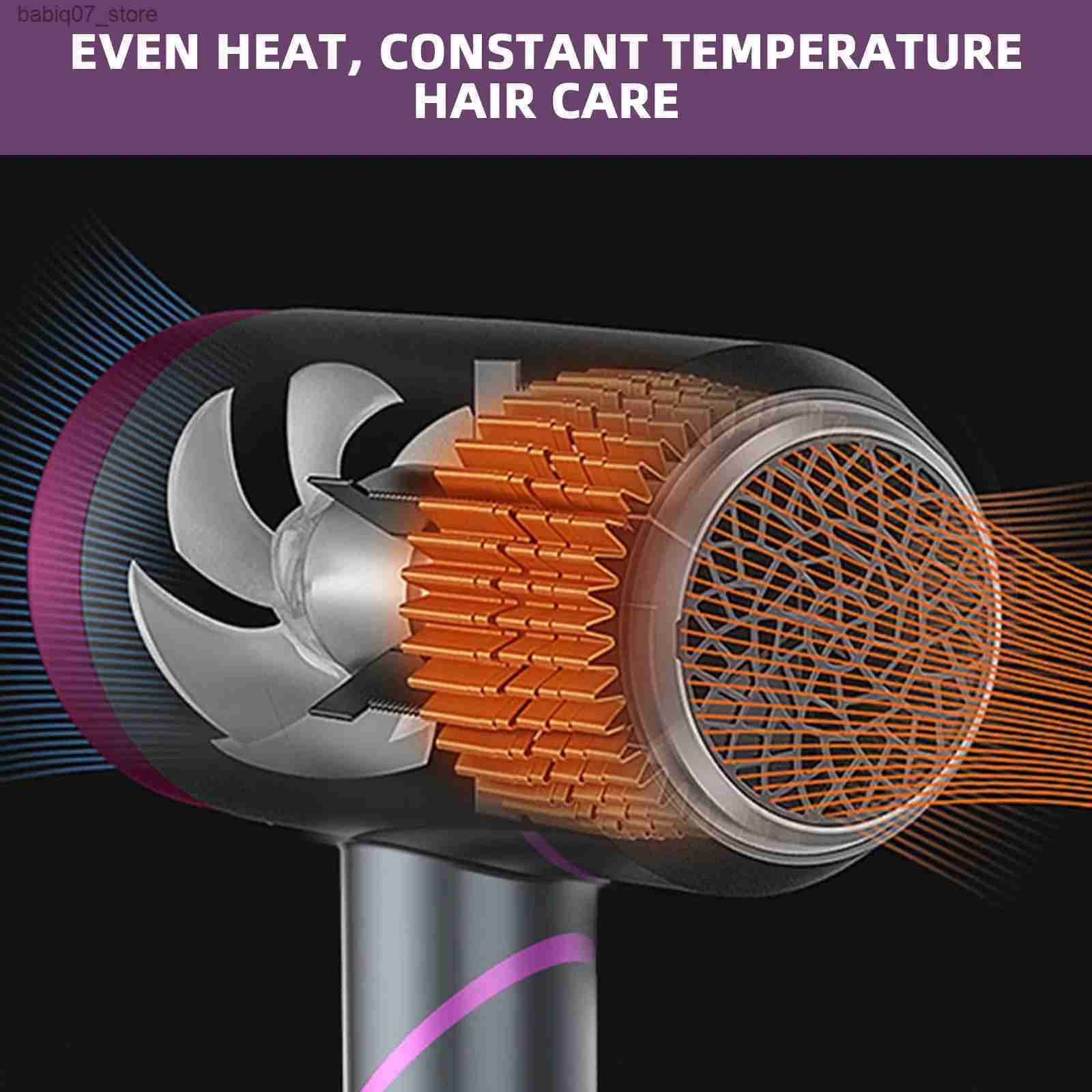 Hair Dryers Portable foldable ion hair dryer with 1 diffuser and 2 concentrates used for home salon styling tool EU plug Z260303