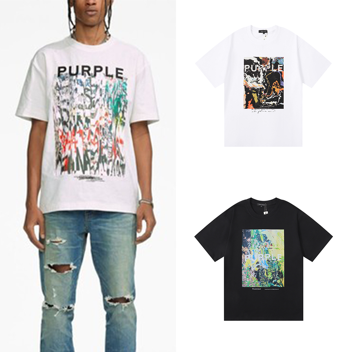 Purple shirt tshirts designer women short sleeve shirt Cotton Crew Neck Print Letter cool tshirt Mens graphic tee Outdoor Casual tshirt tour tshi