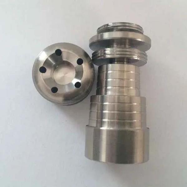 5 Hole Domeless Convertible Titanium Nail 18mm 14mm Adjustable Male or Female in stock ZZ