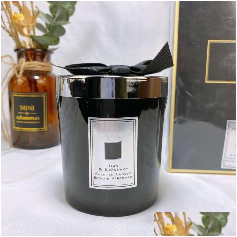 Air Freshener Latest Solid Per Candle Wild Bluebell Lime Basil Sea Salt English Pear 200G High Quty Incense Scented Candles Gift Bo R250420
