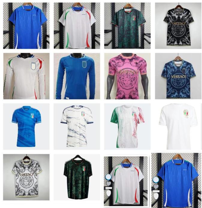 2024 2025 Italia CHIESA Soccer Jerseys 23 24 25 JORGINHO BONUCCI Italys RASPADORI VERRATTI BARELLA Shirt TOTTI LORENZO POLITANO special MIRETTI Football uniform