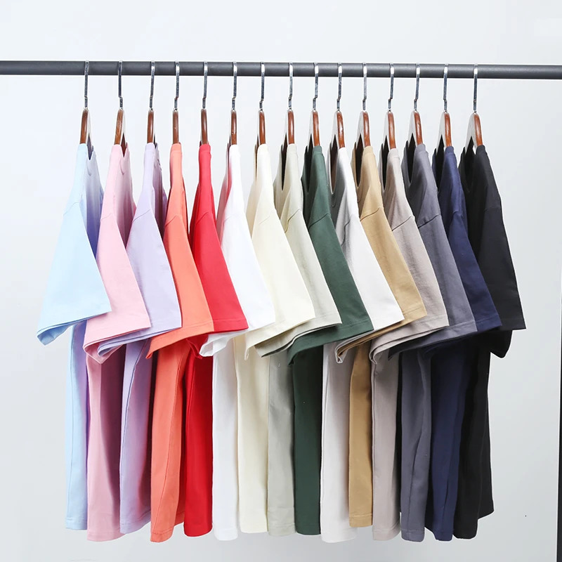 Oversized Men T-shirt 100 Cotton O-neck Basic Women Plain Shirt Short-sleeve High Quality Top Tee Off White Solid Clothing 240227