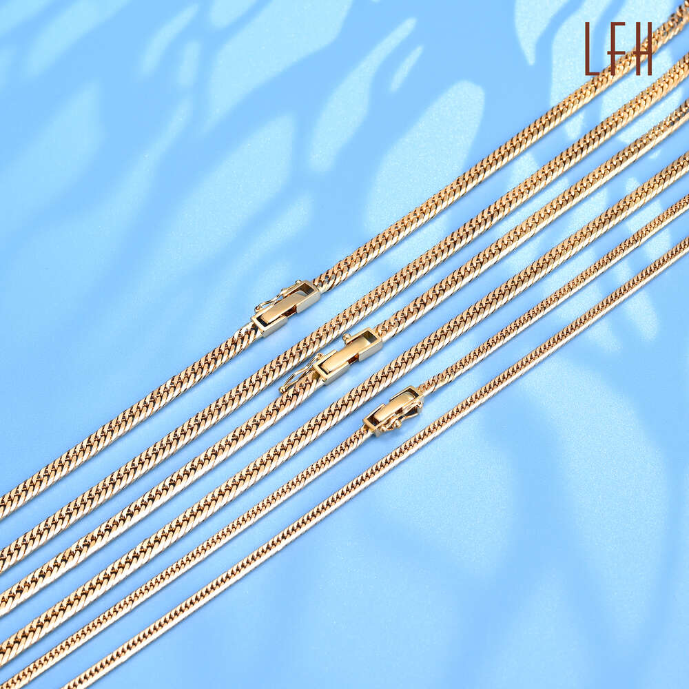 AU 750 Solid Necklaces Cuban Link Chain With Certificate Japan Gold Jewelry 18k Real Wholesale