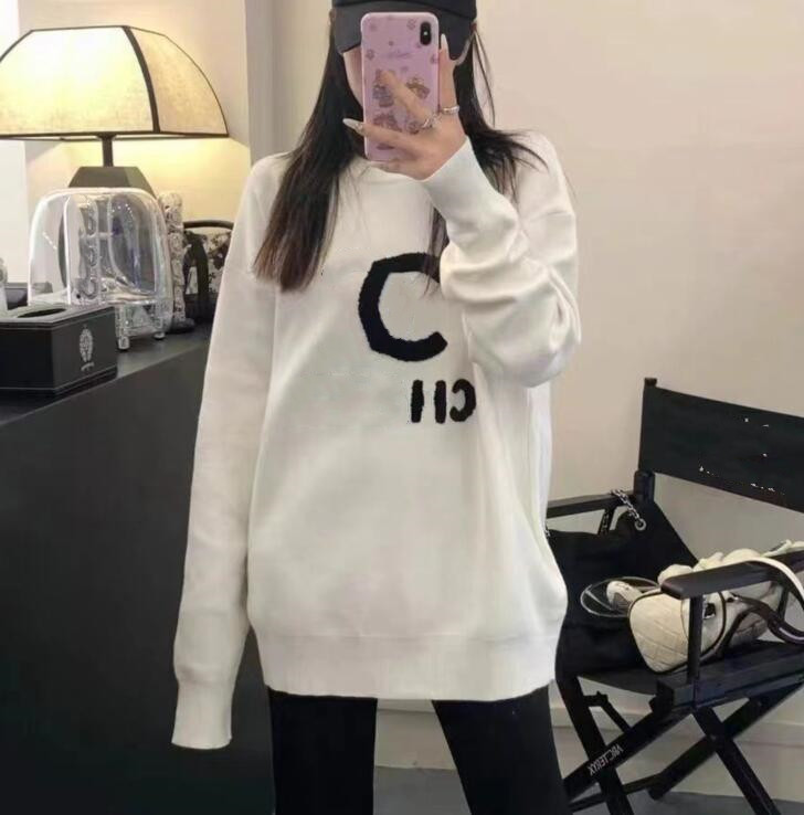 New Women's Sweaters Casual brand Women designer Sweaters Long sleeved O-Neck coats