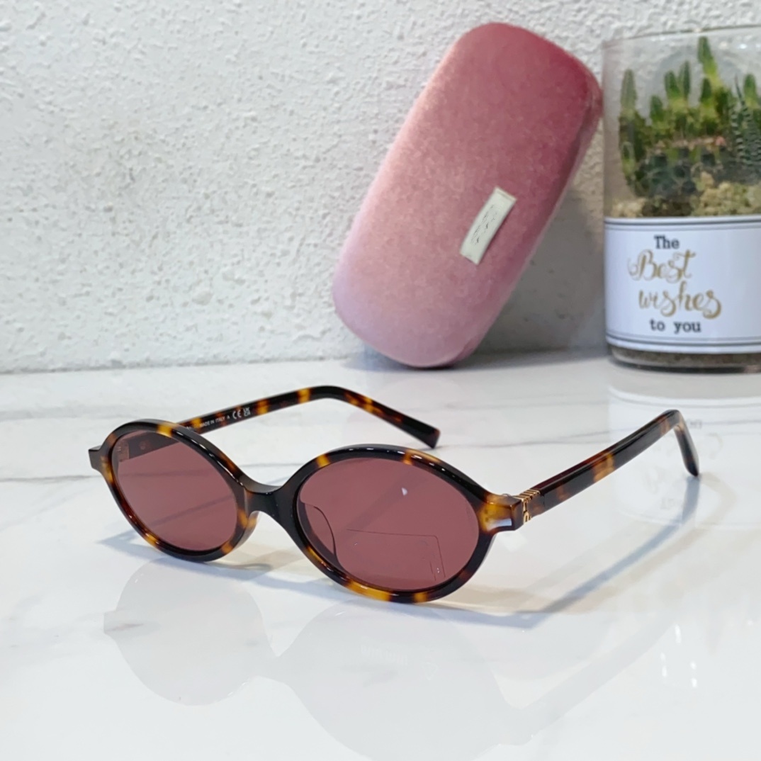 Top Luxury oval round sunglasses for women mens U044 designer Sunglasses Top Quality Fashion Outdoor Classic Style Eyewear Retro Unisex Anti-UV400 with box