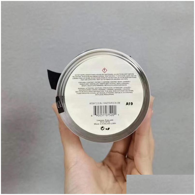 Air Freshener Latest Solid Per Candle Wild Bluebell Lime Basil Sea Salt English Pear 200G High Quty Incense Scented Candles Gift Bo R250420