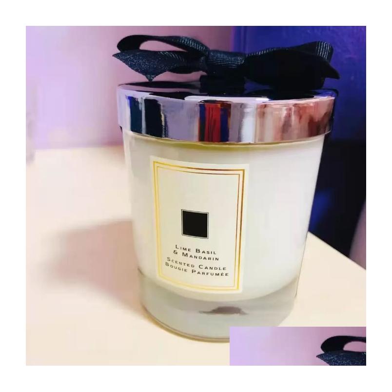 Air Freshener Latest Solid Per Candle Wild Bluebell Lime Basil Sea Salt English Pear 200G High Quty Incense Scented Candles Gift Bo R250420