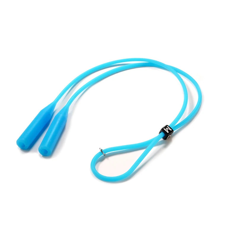 5 PCS Adjustable Color Elastic Silicone Eyeglasses Straps Sunglasses Chain Sports Anti-Slip String Glasses Ropes Band Cord 240226