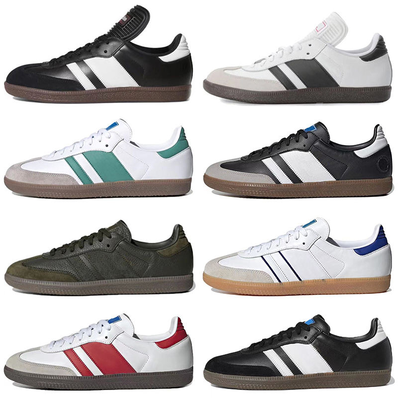 Designer Shoes Adimatic Indoor Sneakers Suede Sneaker Vegan White Gum Low Top Leather Trainers Mens Womens Platform Trainer Size 36-45