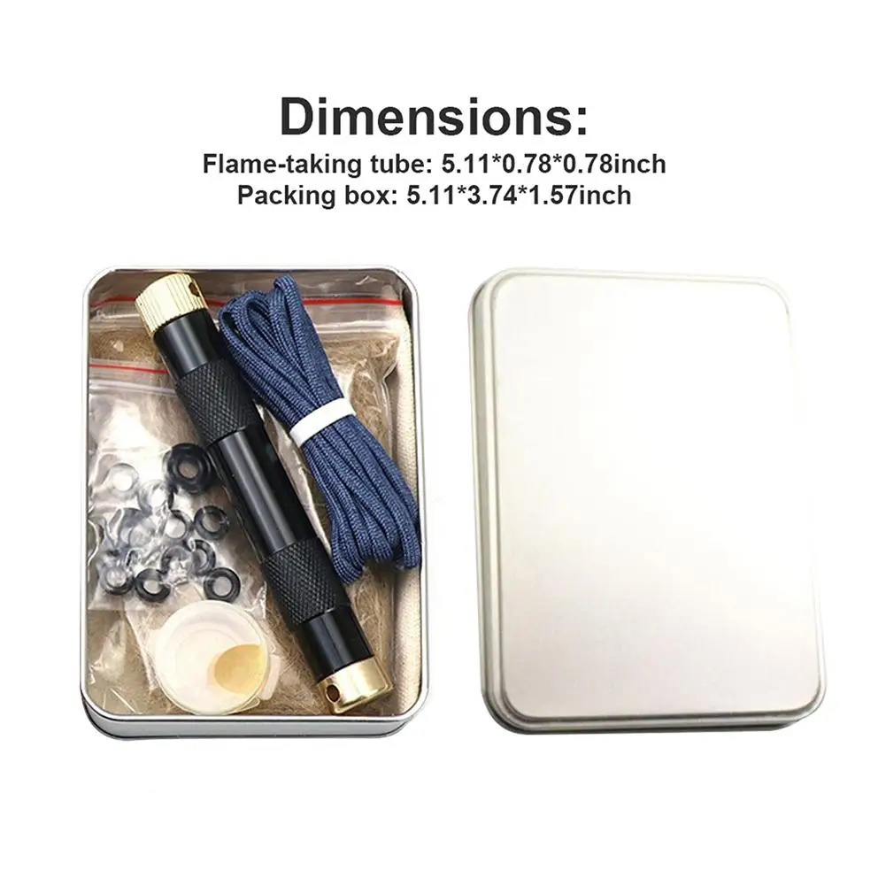 Fire Piston Kit Firestarter Easily Start Next Campfire For Air Compression Emergency Forest Traveling Fishing Tools 240223