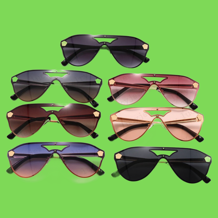 Designer Novel Sunglasses Fashion Adumbral Filter the light Classics Ultravioletproof Full Frame 7 Colors Dazzling Optional High