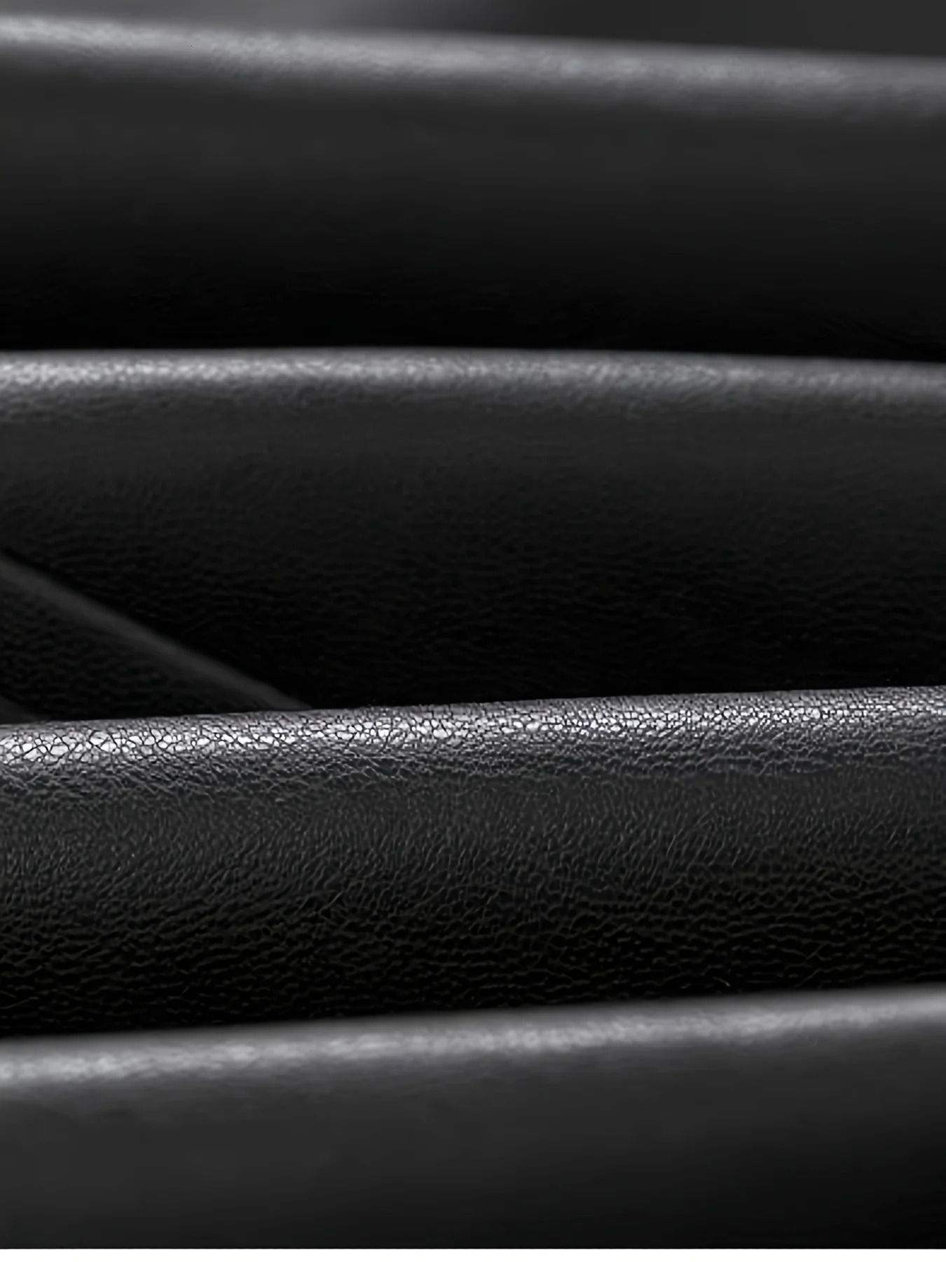 button leather pants long motorcycle false pocket straight pu material micro elastic Large size oversized 240315