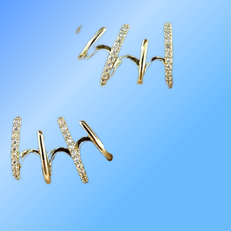 New Geometry Elegant Stud Earrings Women Shining Cubic Zirconia Wedding Engagement Party Jewelry