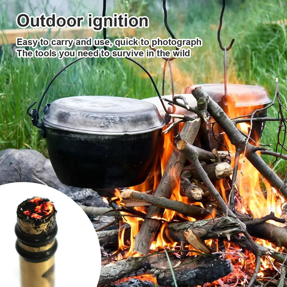 Fire Piston Kit Firestarter Easily Start Next Campfire For Air Compression Emergency Forest Traveling Fishing Tools 240223