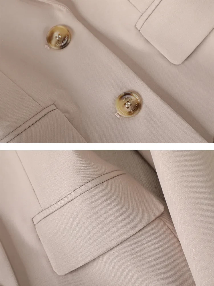 Long Sleeve Autumn Winter Women Blazer Jacket Ladies Black Khaki Red Green Single Breasted Female Business Work Wear Formal Coat 240226