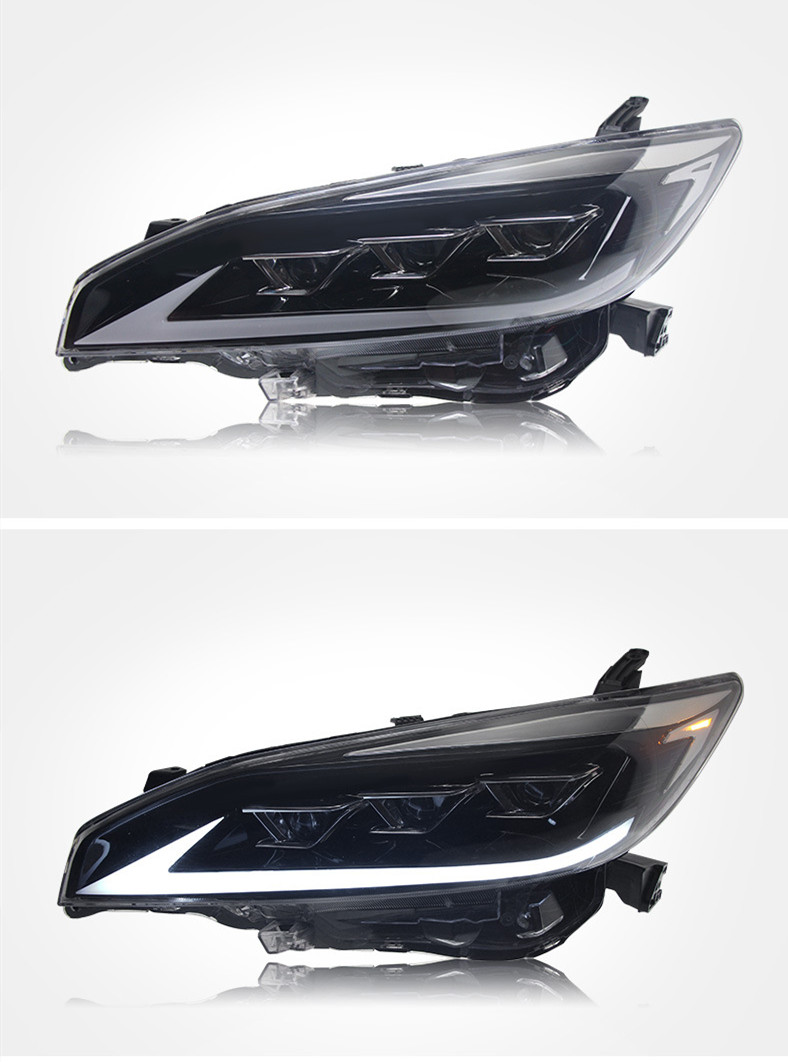 Full LED Headlight For Toyota WISH 2009-20 15 Upgrade Dynamic Signal LED Daytime Running Light Lens Headlight