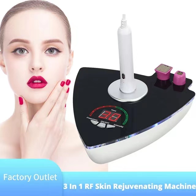 3 In 1 RF Skin Rejuvenating Machine Face Lift Massager Device Facial Body Anti Wrinkle Blemish Removal Skin Care Tools