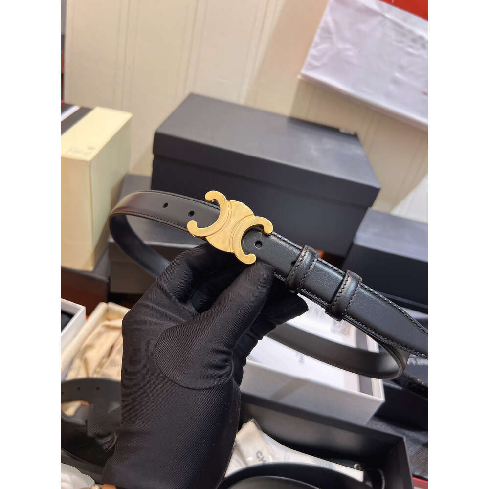 celinebelt high quality designer genuine leather triumph lies isms belts for mens womens casual waistband gold smooth buckle cowskin be celines celene celeine U1T8