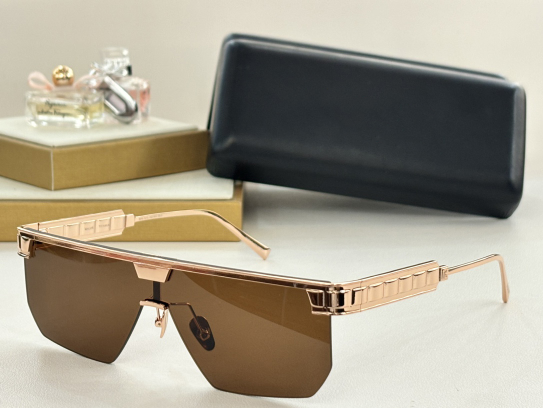 Fashion Sunglasses For Men Women Summer 147C Designer Outdoor Catwalk Beach Travel Style Anti-Ultraviolet UV400 Retro Popular Plate Half Frame Glasses Random Box