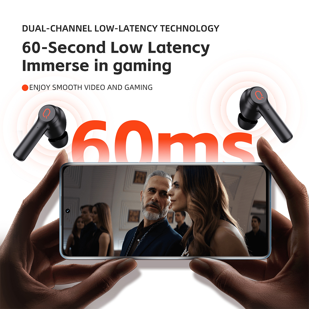 QERE E20 Earphone TWS True Stereo Waterproof In Ear Headset Wireless Headphones Wireless Earphones Earbud