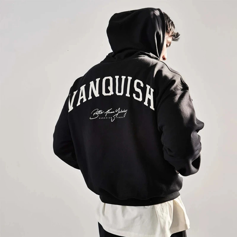 Spring and Autumn Mens Sweater Oversized Pullover Hoody for Men Fitness Sweatshirt Loose Jacket Casual Fashion Hooded 240301