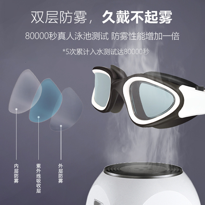 Goggles Professional Adult AntiFog UV Protection Lens Men Women Polarized Swimming Goggles Waterproof Adjustable Silicone Swim Glasses 230411