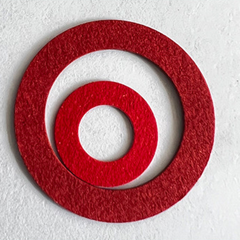 red steel paper gasket, electronic insulation gasket, red flat gasket, high temperature resistant, enlarged sealing ring, fast bar, red meson