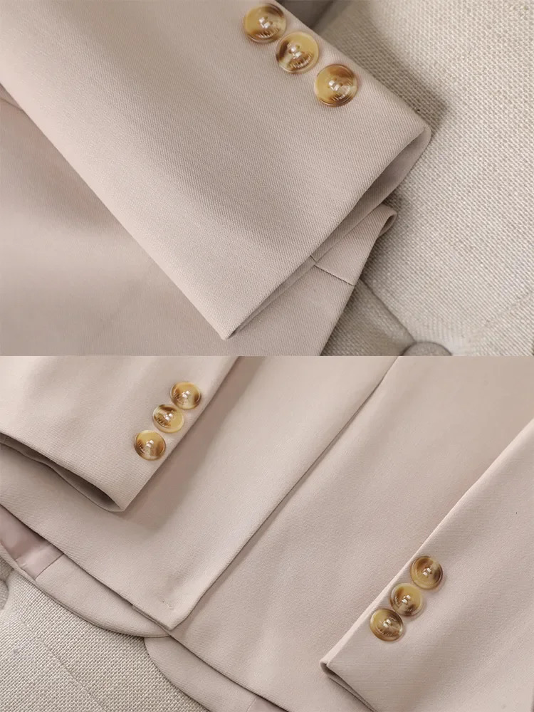 Long Sleeve Autumn Winter Women Blazer Jacket Ladies Black Khaki Red Green Single Breasted Female Business Work Wear Formal Coat 240226