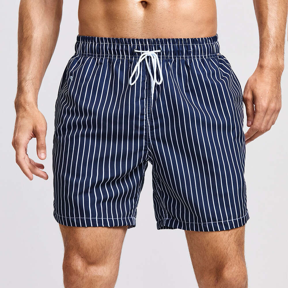 2024 New Surfing and Men's Loose Print Casual Beach Soaking Hot Spring Shorts Instagram Style Swimming Pants