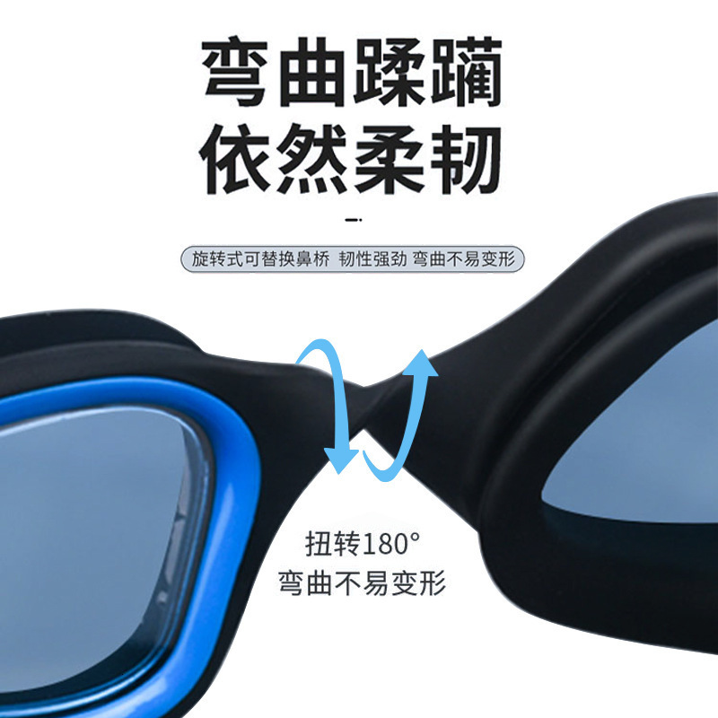 Goggles Professional Adult AntiFog UV Protection Lens Men Women Polarized Swimming Goggles Waterproof Adjustable Silicone Swim Glasses 230411