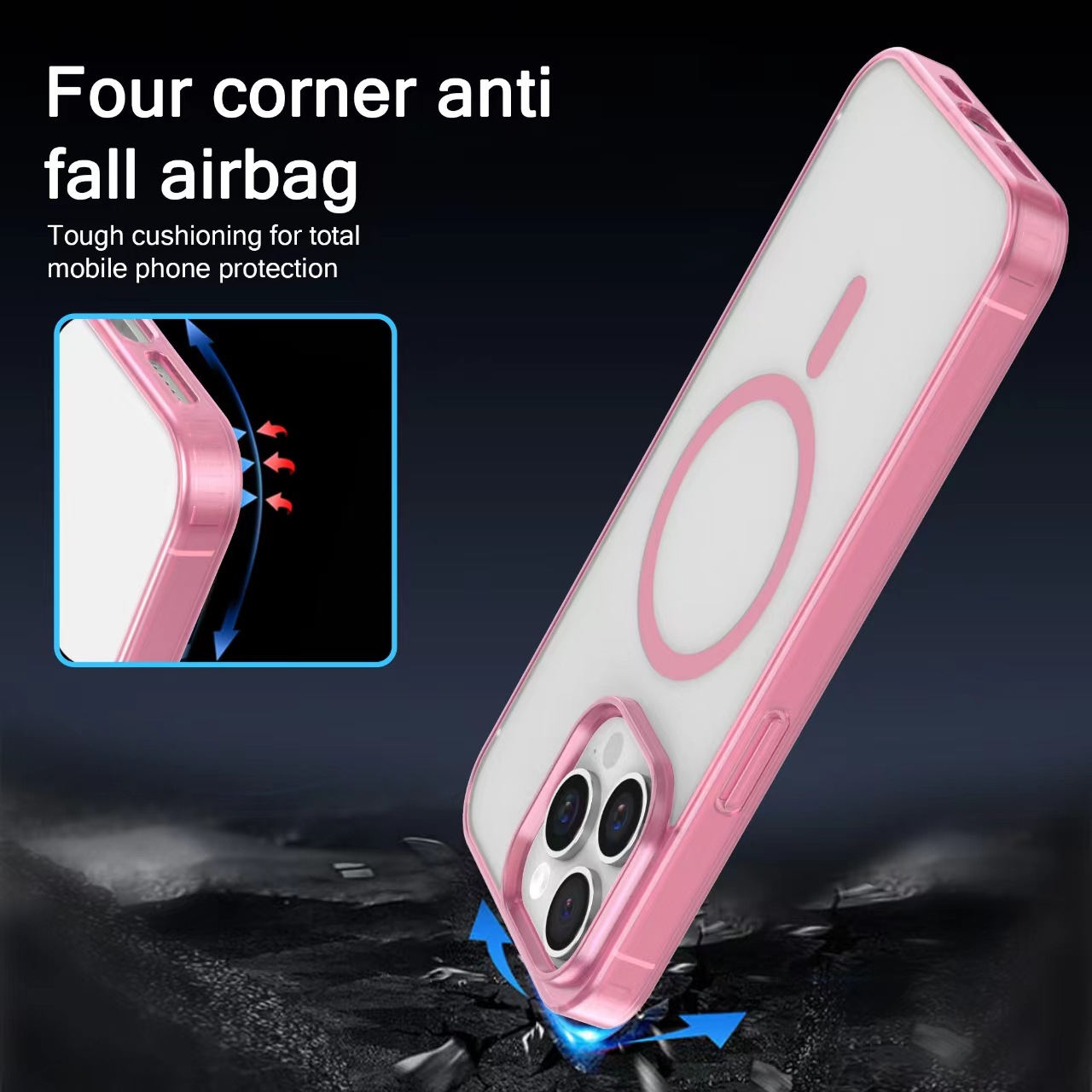 Luxury Matte Translucent Frosted AcrylicMagnetic Wireless Charge For Magsafe Case for iPhone 17 16 15 14 13 12 11 Pro Max Translucent Shockproof Soft 