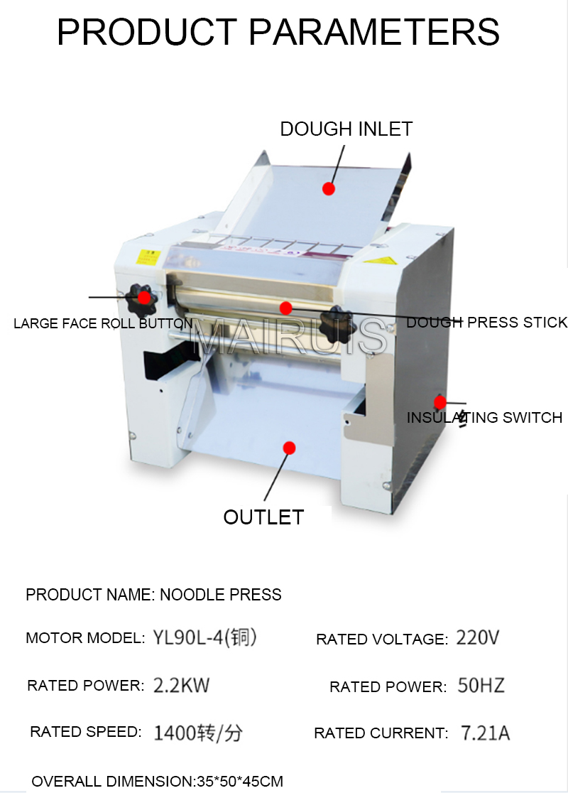 Fully Automatic Dough Pressing Machine Electric Dough Sheeter Roller Machine
