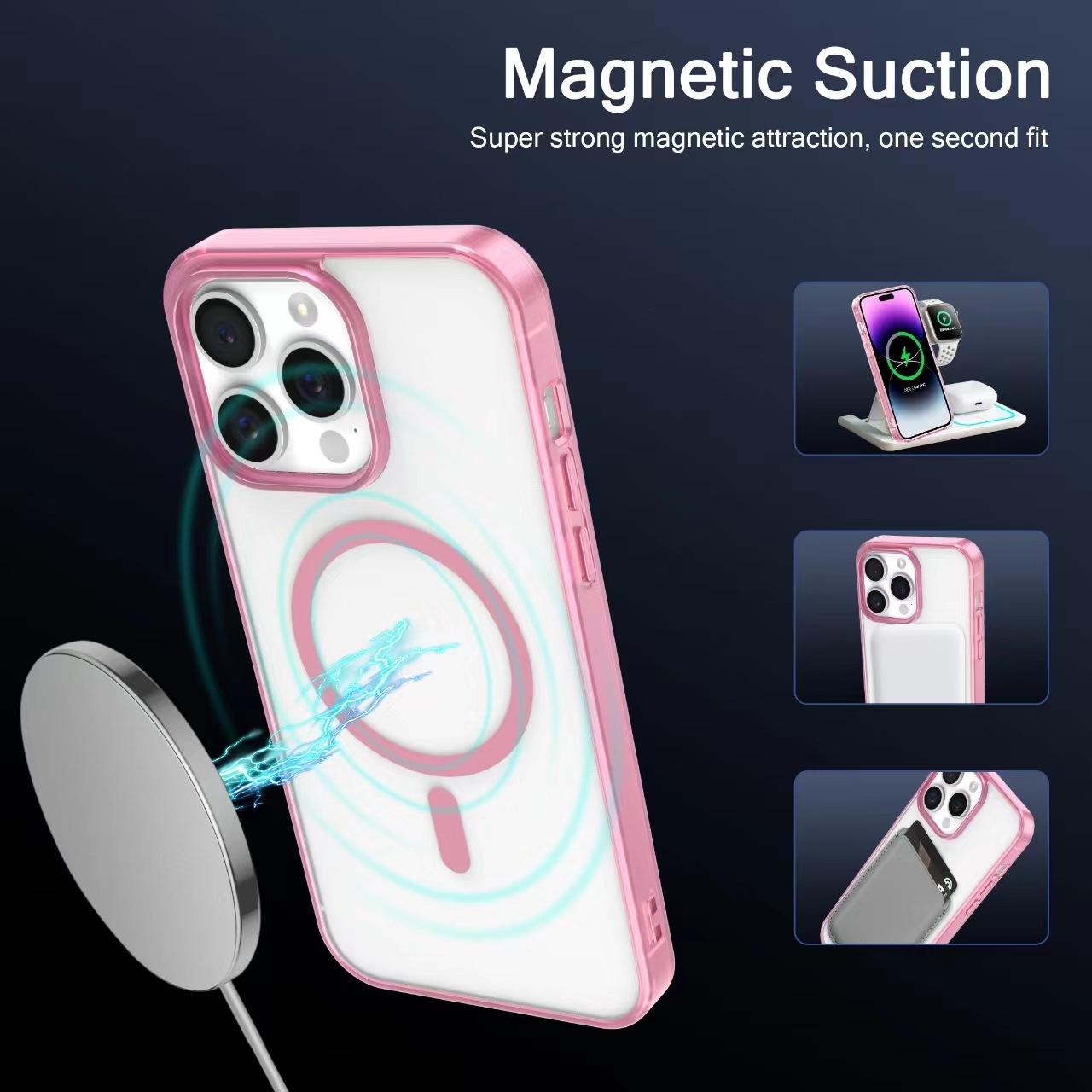 Luxury Matte Translucent Frosted AcrylicMagnetic Wireless Charge For Magsafe Case for iPhone 17 16 15 14 13 12 11 Pro Max Translucent Shockproof Soft 