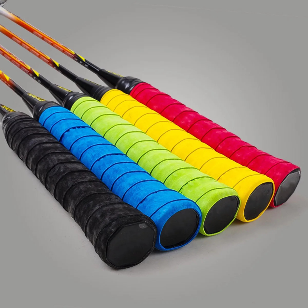 10pcs Badminton Racket Sweat Band Grip Anti Perforated Super Absorbent Tennis Squash Overgrip 240223
