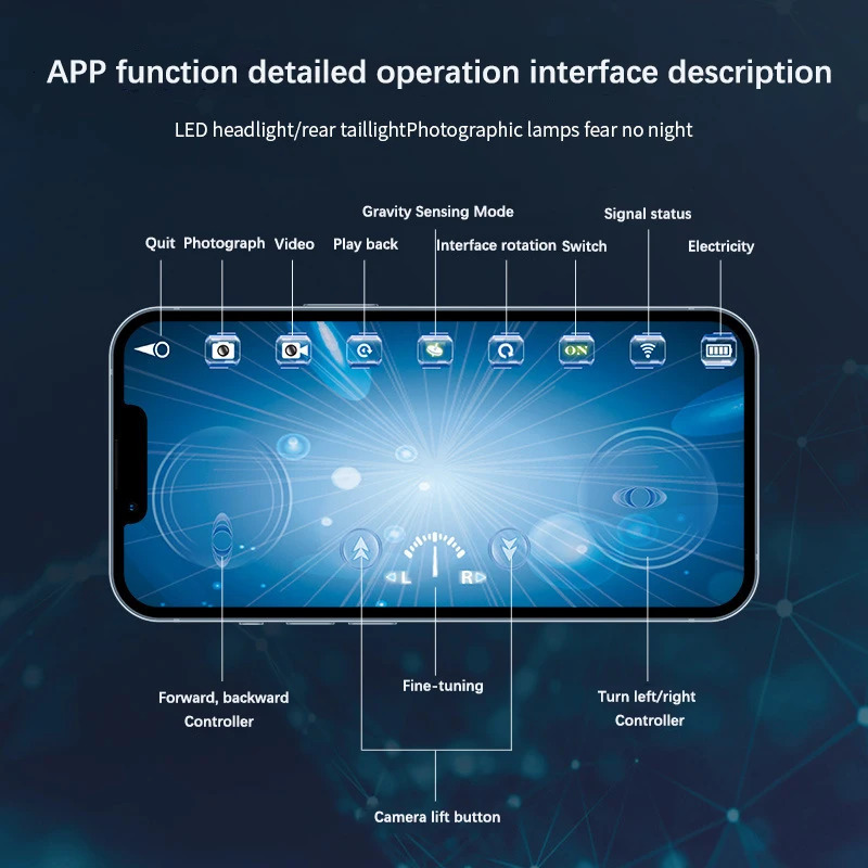 Mini WIFI RC Boat Six-way Submarine Diving Real-time Transmission Underwater Camera Speedboat Po Video Toys Back to School 240223