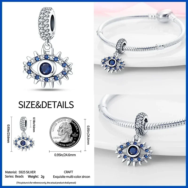 925 Sterling Silver Demon Charm Suitable for Women' Jewelry Fashion Classic Bracelet Free Wholesale Delivery