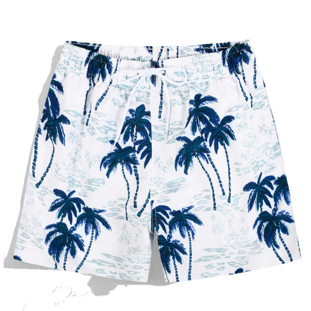Printed Swim Trunks for Adult Loose Fitting and Awkward Prevention 2024 New Casual Beach Pants, Hot Spring Shorts, Men's Large Size