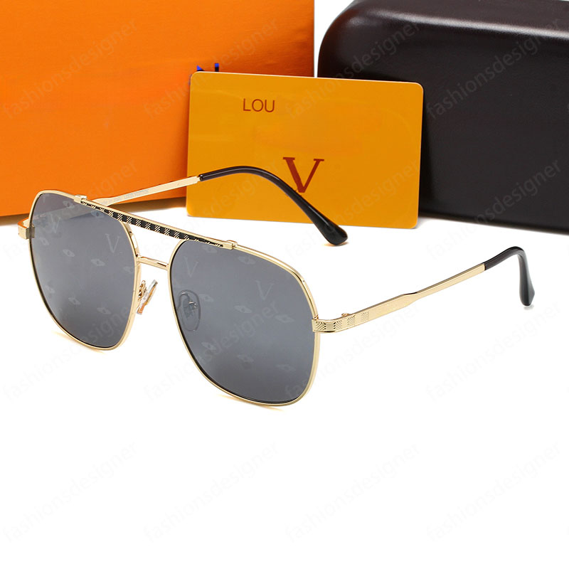 Designer sunglasses mens sunglasses Classic fashion week trendy printed glasses metal gold frame goggles sun shades running glasses sunglasses for men