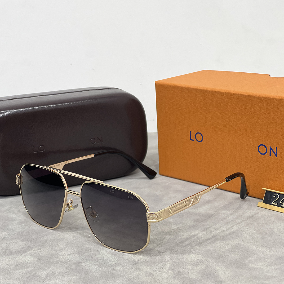 Men Slim Frame Designer Sunglasses for Travel Photography Trend Men Beach Shading UV Protection Polarized Glasses Gift Box