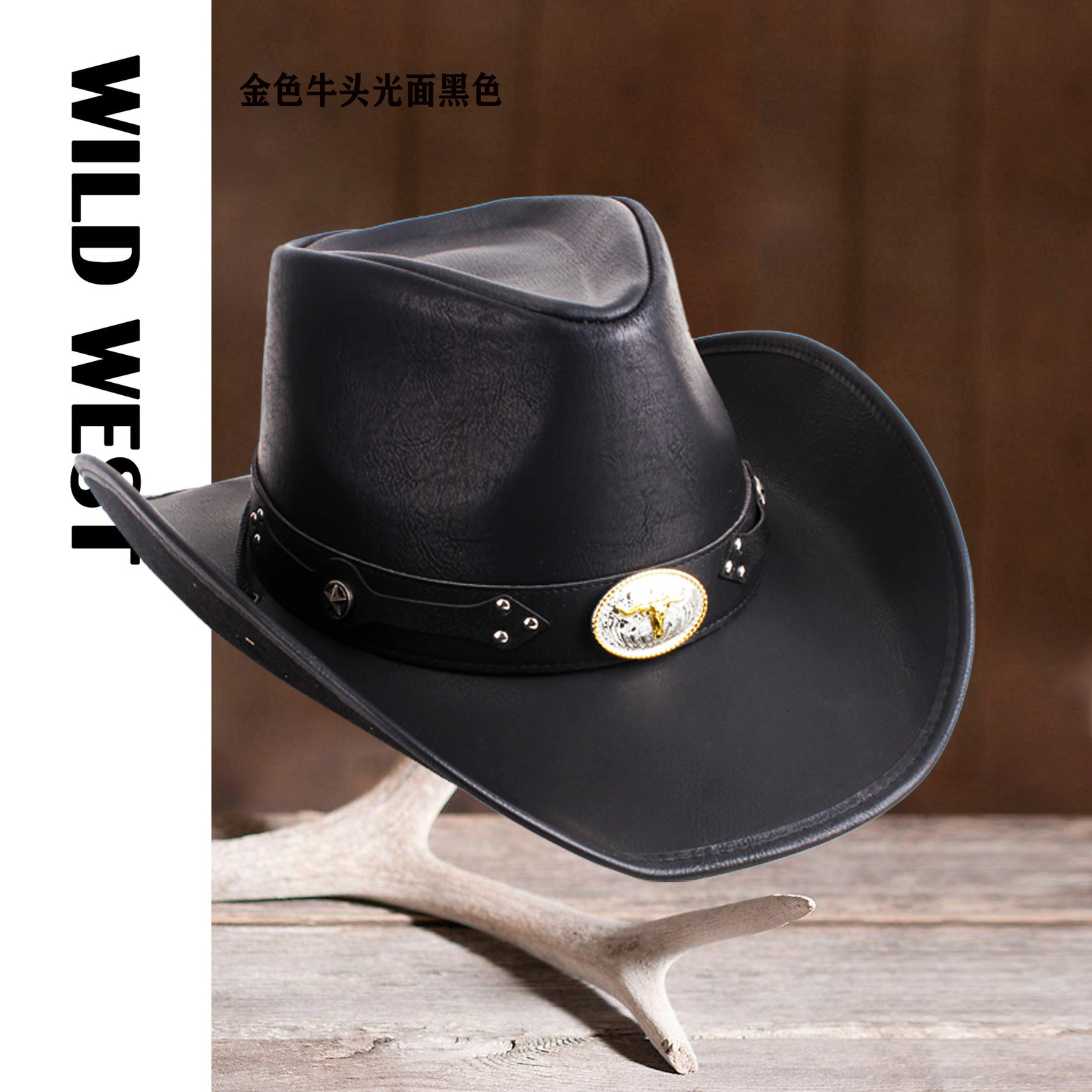 36 Stlye 100 Leather Men Western Cowboy Hat For Gentleman Dad Cowgirl Sombrero Hombre Caps Big Size XXL large head 220513